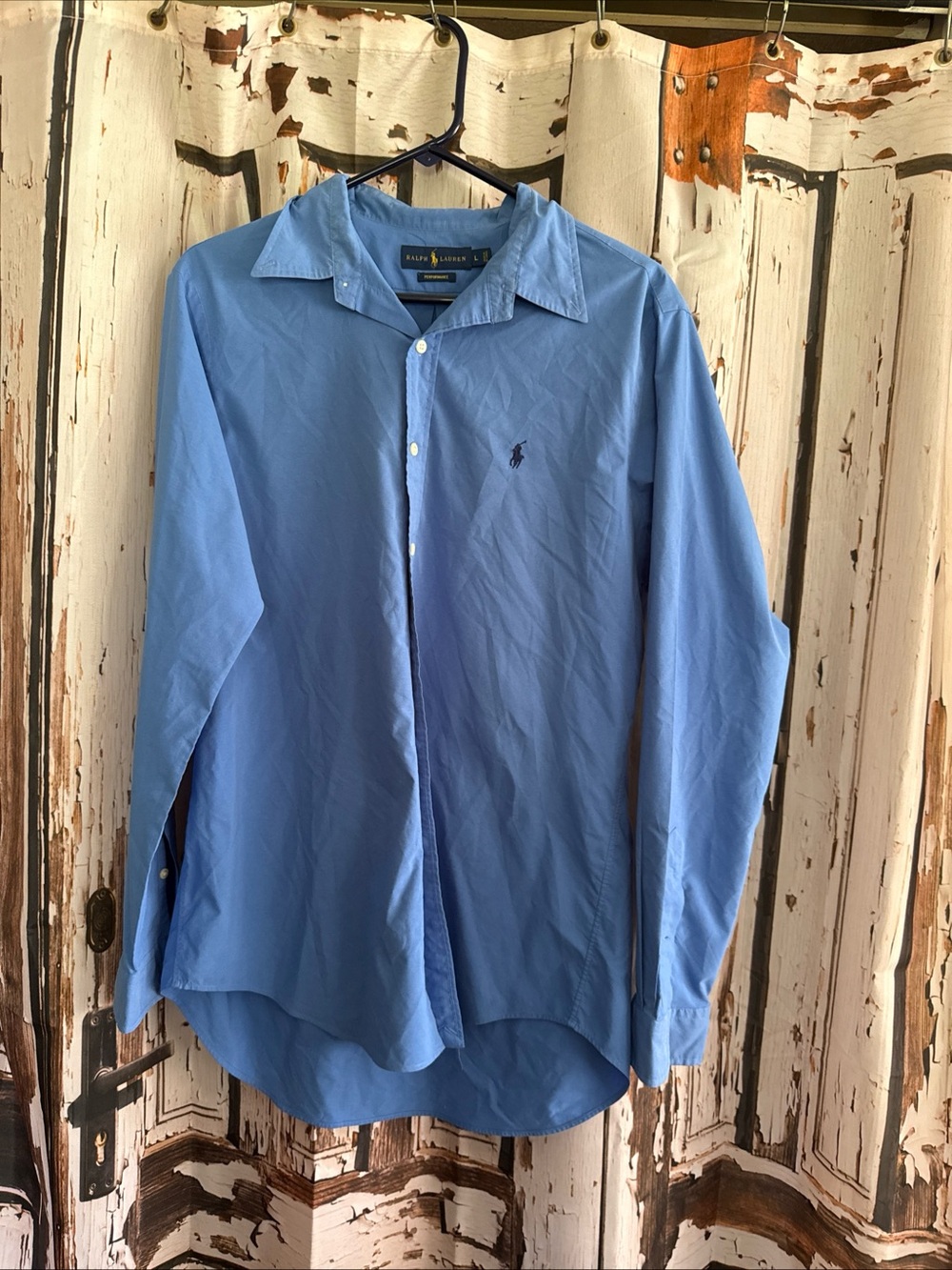 Ralph Lauren Men's large blue Button-Up Dress Shirt